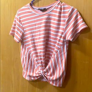 Kids Cropped tee shirt with tie